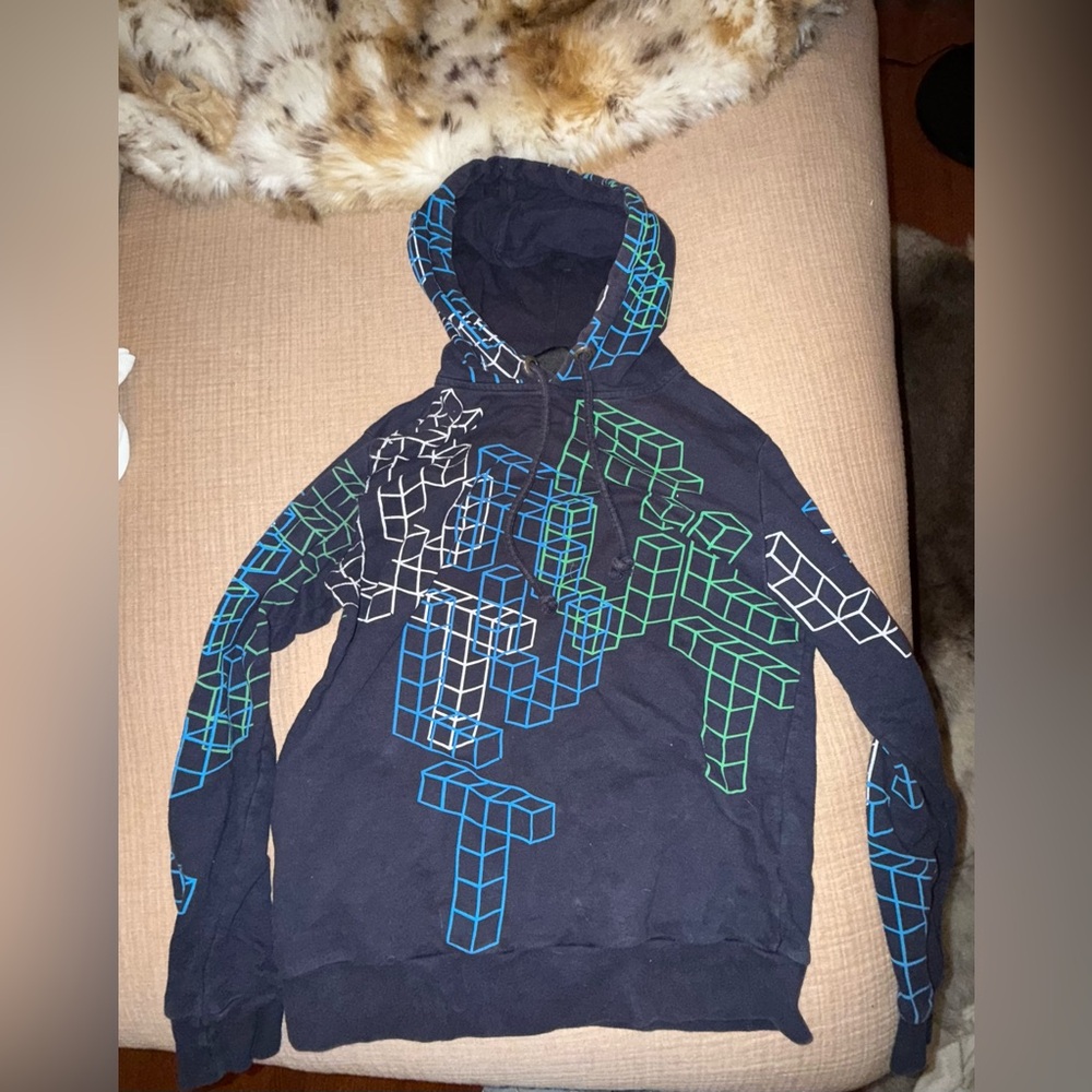 Revolution Geometric Hoodie - Black, Blue, Green, White